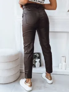 VIOLA women's trousers, dark brown, Dstreet #8599947