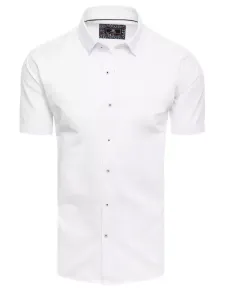 Biela pánska košeľa s krátkym rukávom #6896757