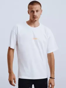 White men's Dstreet T-shirt with print #4474938