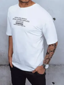 White men's T-shirt Dstreet z with print #4488917