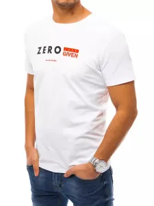 White men's Dstreet T-shirt with print #4526075