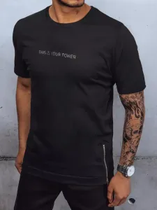 Black men's Dstreet z T-shirt with print