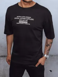 Black men's T-shirt Dstreet z with print #4488928