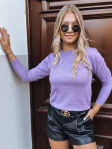 Classic women's sweater REGALIA light purple Dstreet