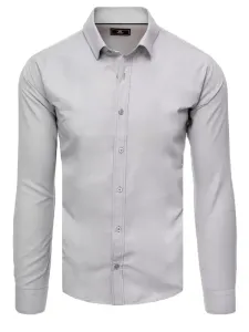Dstreet Men's Elegant Light Grey Shirt