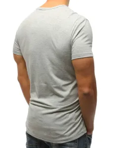Grey men's T-shirt RX3226 with print #4746828