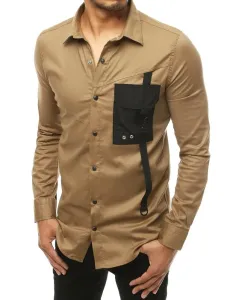 Men's Long Sleeve Beige Shirt DX1925