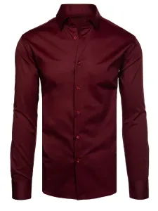 Men's Monochrome Burgundy Dstreet Shirt #8830374