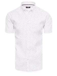 Men's Short Sleeve Shirt Dstreet White