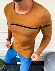 Men's Sweater, Camel WX1625 #4745579