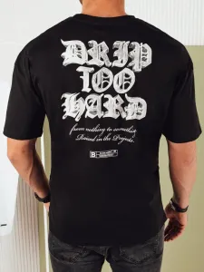 Men's T-shirt with black Dstreet print #9569993
