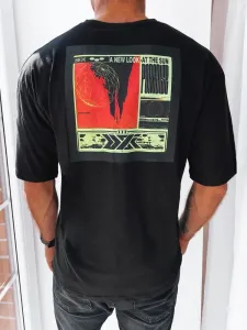 Men's T-shirt with black print Dstreet #7402544