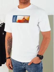 Men's T-shirt with white Dstreet print #9506735