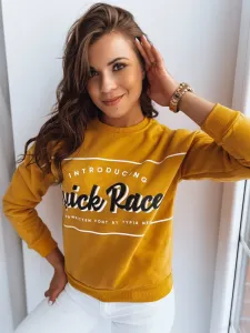 RACE womens sweatshirt yellow Dstreet z #7961201
