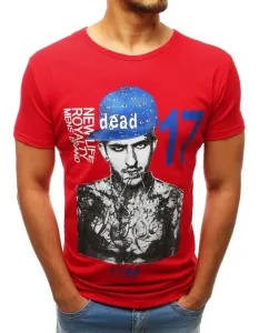 Red men's T-shirt RX3515 with print #4746747