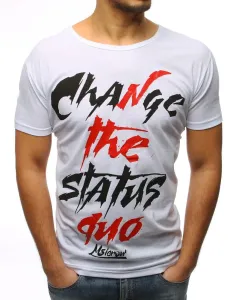 White men's T-shirt RX3084 with print #4750368