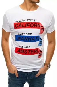 White men's T-shirt RX4399 with print #4808031