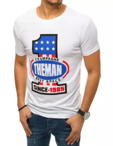 White men's T-shirt RX4406 with print