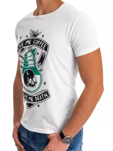 White men's T-shirt RX4475 with print #4807951