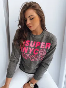Women's Sweatshirt NYC dark gray Dstreet z #7875222