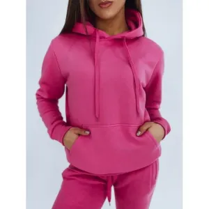 Športová dámska mikina ružovej farby s kapucňou #4077143