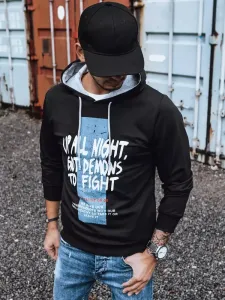 Black men's sweatshirt with Dstreet print