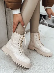 Women's ankle boots TENTIS beige Dstreet