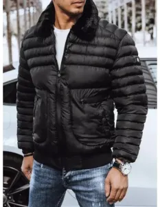 Pánska bunda prešívaná zimná LEROY čierna