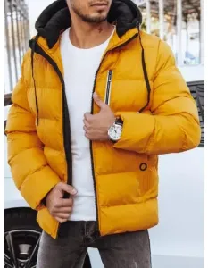 Pánska bunda zimná prešívaná KENT žltá