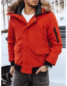 Pánska bunda zimná RICK červená