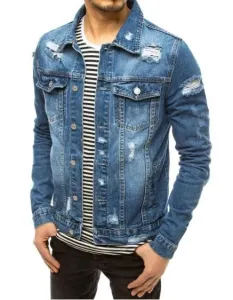Pánska džínsová bunda modrá #1827898