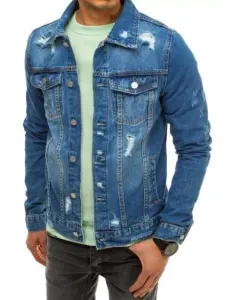 Pánska džínsová bunda modrá #1827939