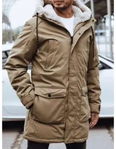 Pánska zimná bunda DISS tmavobéžová