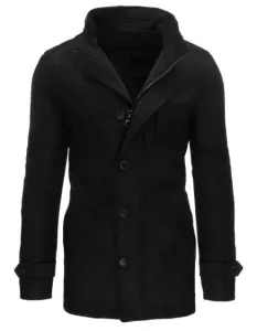 Pánsky jednoradový zimný kabát DON čierna