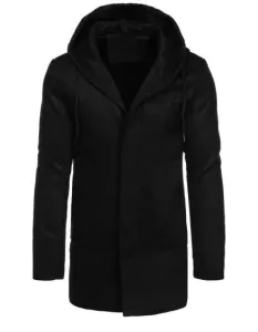 Pánsky jednoradový zimný kabát KOTAS čierny