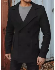 Pánsky kabát dvojradový STAN čierny