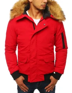 Červená pánska zimná bunda (tx2875) #1961045