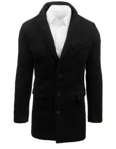 Čierny štýlový kabát pre pánov (cx0380) skl.8 #9563155