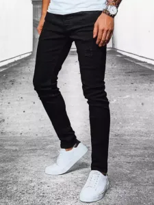 Čierne pánske džínsové nohavice #5637714