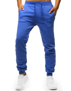 Modré pánske teplákové nohavice