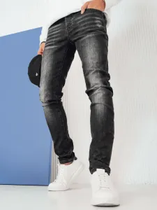 Pánske čierne džínsové nohavice Dstreet UX4243 #9585043