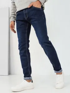 Pánske rifľové nohavice Granátová farba DSTREET UX4113 #9585065