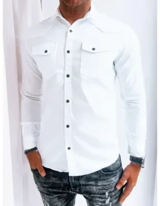 Pánska džínsová košeľa ALDWIN biela
