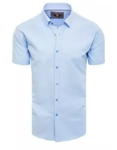 Pánska košeľa s krátkym rukávom svetlo modré