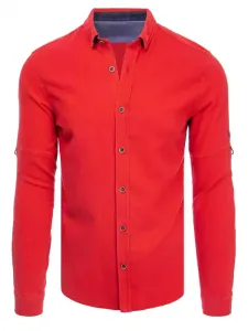 Pánska košeľa v červenej farbe #1986530