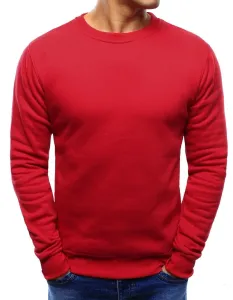 Jednoduchá pánska červená mikina (bx3867) #1959772