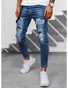 Pánske džínsové nohavice K6 modré