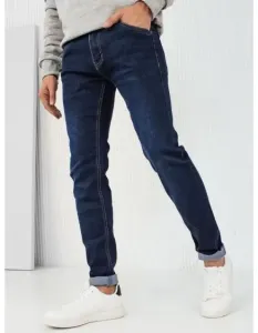Pánske džínsové nohavice tmavomodré #9297897