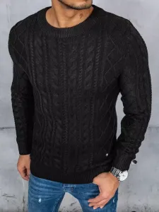 Čierny hrejivý sveter #4911294