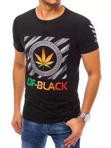 Čierne tričko s farebnou potlačou